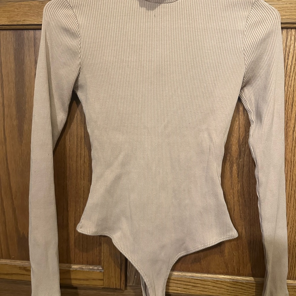 Lulus Body Suit Tan/Beige Small Like New